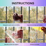 PVC animal coloré autocollant anti-collision pour vitres(6 pcs)