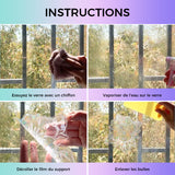 PVC animal coloré autocollant anti-collision pour vitres(6 pcs)