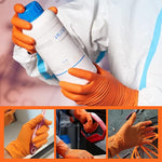 Gants en nitrile orange(50pcs)