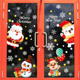 Autocollants de fenêtre de Noël, décoration réutilisable double face