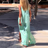 Robe longue imprimée dos nu Test