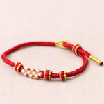 Bracelet tressé réglable Peach Blossom
