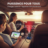 Chargeur de voiture rétractable universel 7 en 1