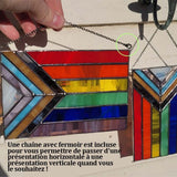 Bannière arc-en-ciel en acrylique