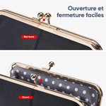 Portefeuille en cuir PU de grande capacité