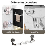 Porte-serviettes à ventouses