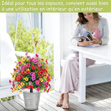 Violette artificielle pour le jardin, l'intérieur et la décoration d'intérieur