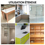Charnière en verre rotative en forme de L