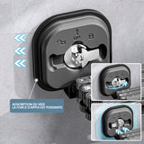 Séchoir à Linge Pliable Mural avec Ventouse