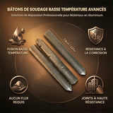 Baguette de soudage aluminium à cœur de poudre
