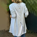 Lettre Col rond Faux T-Shirt deux pièces