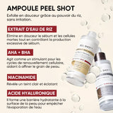 Ampoule exfoliante douce – Riz noir