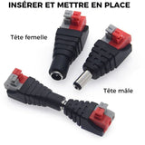 Fiche DC sans soudure (25 pièces)