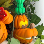 Décoration d'Halloween avec citrouilles magiques