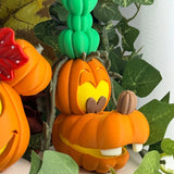 Décoration d'Halloween avec citrouilles magiques