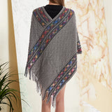 Pull Poncho à franges