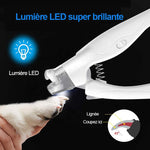 Coupe-ongles LED pour animaux de compagnie