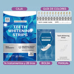 Tiras blanqueadoras dentales: rápidas. Suaves. Sin residuos.