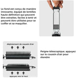 Brosse à cheveux miroir pliante de voyage