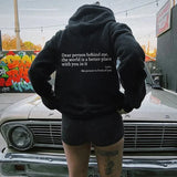 Sweat-shirt 'Dear Person Behind Me'