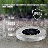 Lampe solaire LED pour le sol
