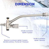 Accessoires de double raccordement pour canons à mousse