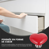 Bouton de coeur pour les toilettes