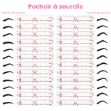 Kit de pochoirs à sourcils en silicone