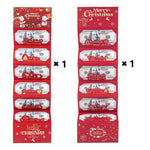 Sobre Rojo de Navidad Plegable con 6 Compartimentos