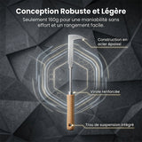 Outil de désherbage en acier inoxydable en forme de L pour les interstices