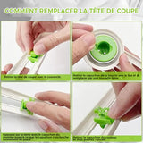 Modèle simple de couteau à découper rond en plastique