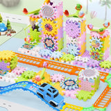 Jouets de rotation à engrenage en bloc