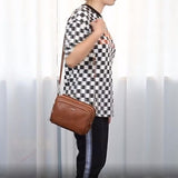 Grand sac en cuir souple quotidien pour femme