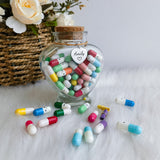 Lettres Capsule Message dans la bouteille (couleurs mélangées)