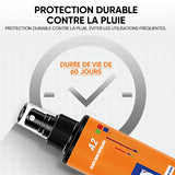 Agent de nettoyage et de revêtement pour vitres de voiture antipluie