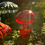 Vase à bourgeons champignon en verre fait main