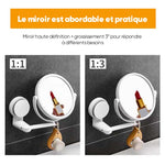 Miroir mural double face