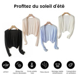 Cardigan en lin tricoté sans boutons