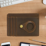 Porte-cartes en cuir Localisateur