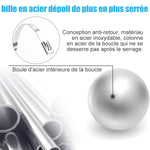 Attaches Etalliques à Fermeture Rapide pour Câbles (100 PCs)