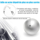 Attaches Etalliques à Fermeture Rapide pour Câbles (100 PCs)
