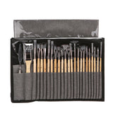 Ensemble de 24 Pinceaux en Nylon