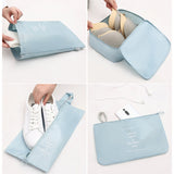 Cubes d'emballage de voyage - 8 sacs de rangement pliables