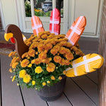 Décoration de jardinière de dinde
