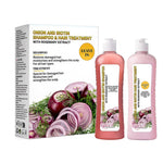 Ensemble shampooing et tonique capillaire à l'oignon et à la biotine