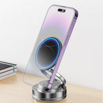 Porte-téléphone magnétique à vide ajustable 360°