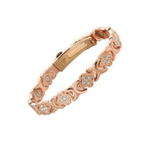 Pulsera de cobre con flores