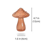 Vase à bourgeons champignon en verre fait main