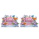 Carte pop-up 3D papillons pour la fête des mères