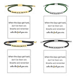Bracelet Inspire tressé et ajustable